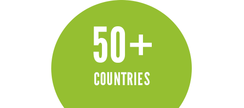 50+ countries